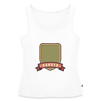 Ranger-Abzeichen - Frauen Premium Organic Tank Top - Weiß - Vorne - AI Model Female 172 light (172cm)