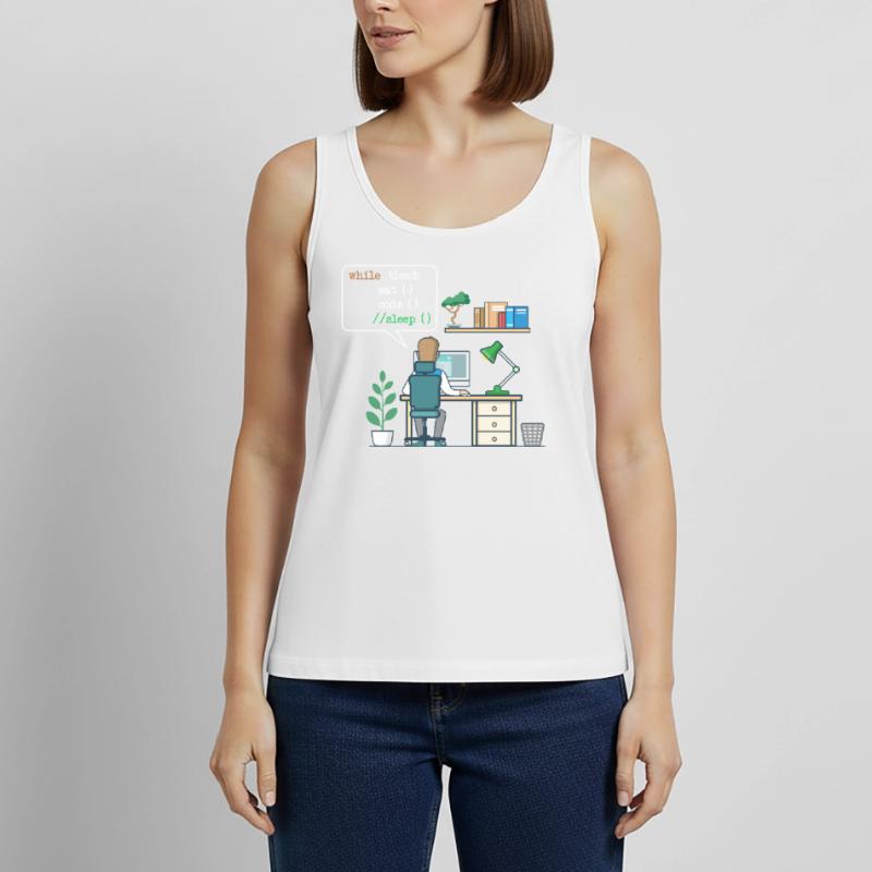 Eat Code Sleep | Funny Coder Programmeur Débardeur bio Premium Femme