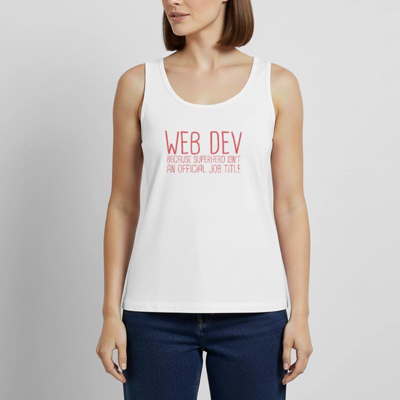 "Web Developer Superhero | Web Developer" Women’s Premium Organic Tank top