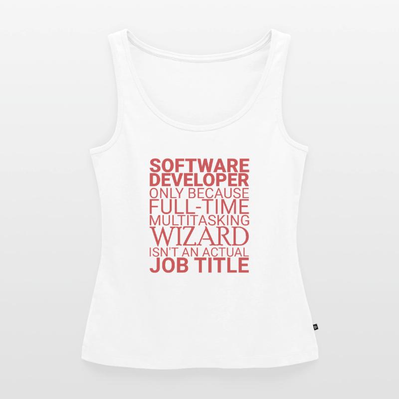 "Software Developer Wizard | Programmierer" Frauen Premium Organic Tank Top