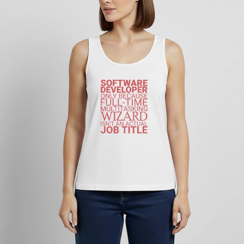 "Software Developer Wizard | Programmierer" Frauen Premium Organic Tank Top