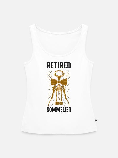 Sommelier Wine Drinking Tasting - Frauen Premium Organic Tank Top - Weiß