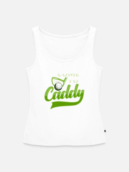 Golf Caddy - Frauen Premium Organic Tank Top - Weiß