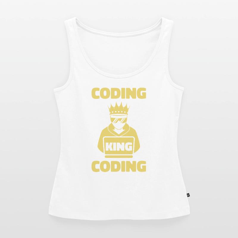 Developer Coder Programmer King Women’s Premium Organic Tank top