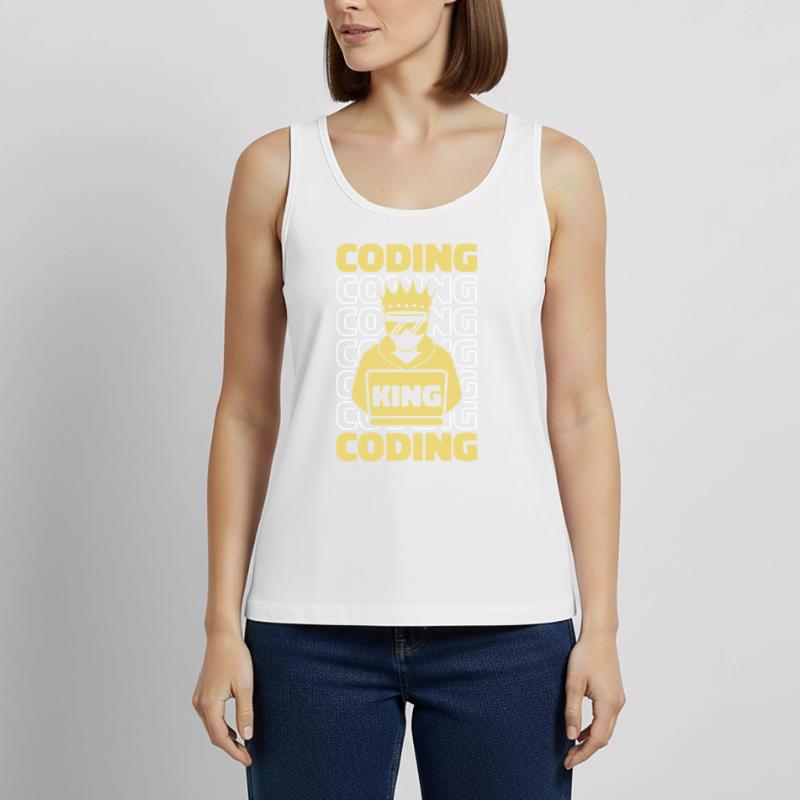 Developer Coder Programmer King Women’s Premium Organic Tank top