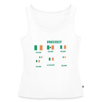 Dinge Die Ich In Meiner Freizeit Mache Irland - Frauen Premium Organic Tank Top - Weiß - Vorne - AI Model Female 172 light (172cm)