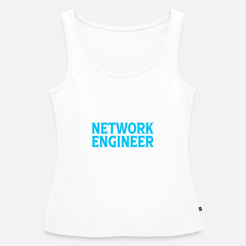 Computer Network Technology Network Engineer - Women’s Premium Organic Tank top - white