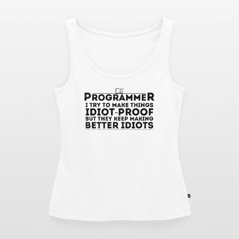 Lustiger Programmierer Humor Computer Coder Programmierung Frauen Premium Organic Tank Top