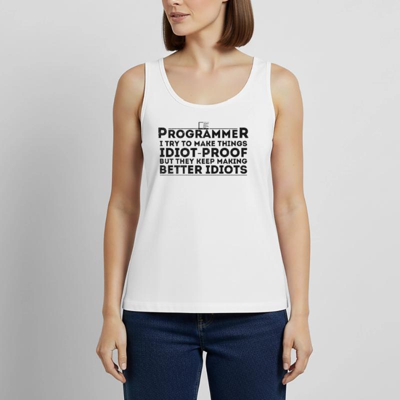 Lustiger Programmierer Humor Computer Coder Programmierung Frauen Premium Organic Tank Top