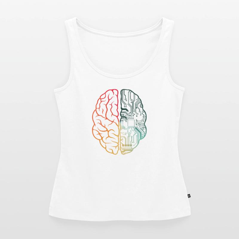 Programmeur Coding - Developer Programming Brain Débardeur bio Premium Femme