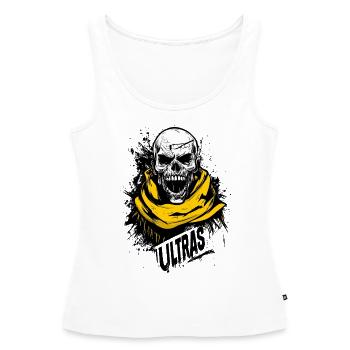 Dortmund Fußball Fußball Ultras Fan - Frauen Premium Organic Tank Top - Weiß - Vorne - AI Model Female 172 light (172cm)