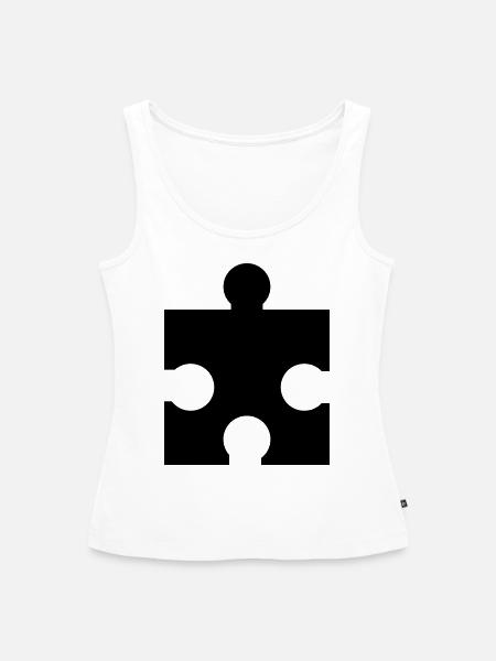 Puzzle - Frauen Premium Organic Tank Top - Weiß
