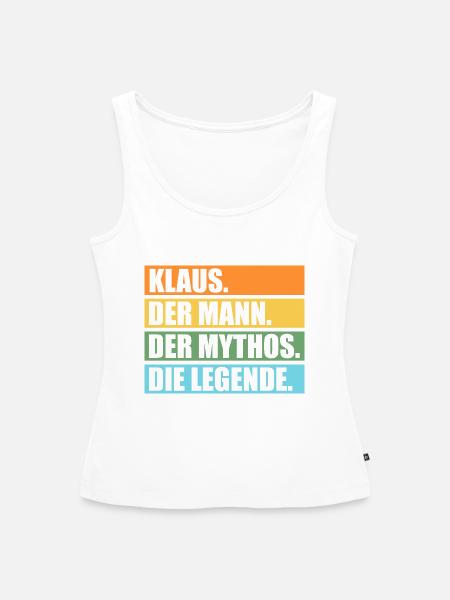 Klaus - Frauen Premium Organic Tank Top - Weiß