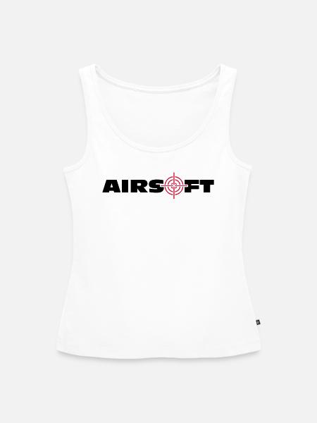 Airsoft mit Fadenkreuz - Frauen Premium Organic Tank Top - Weiß