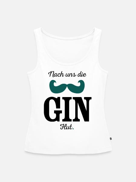 Nach uns die Gin-Flut - Frauen Premium Organic Tank Top - Weiß