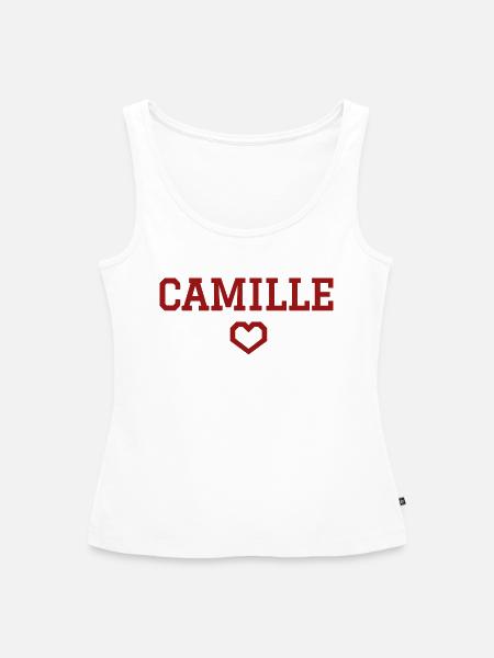 Camille Herz - Frauen Premium Organic Tank Top - Weiß