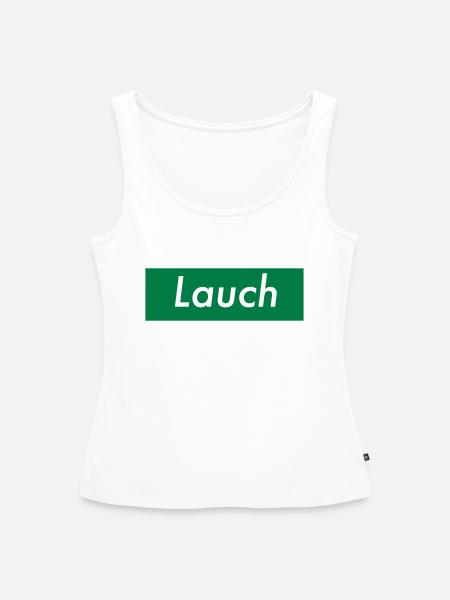 Lauch - Frauen Premium Organic Tank Top - Weiß