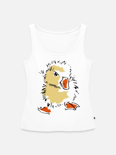 Küken - Frauen Premium Organic Tank Top - Weiß