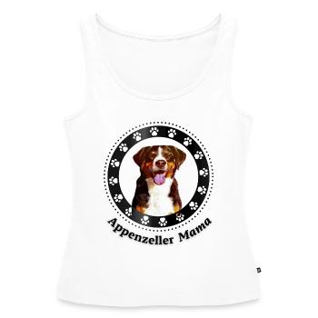 Appenzeller Mama Design - Frauen Premium Organic Tank Top - Weiß - Vorne - AI Model Female 172 light (172cm)