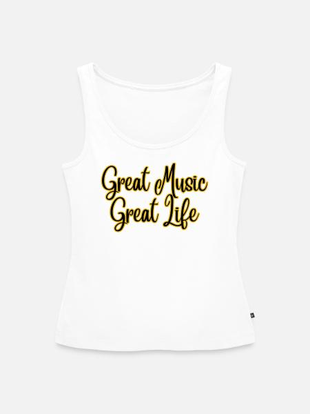 Großartige Musik 2 - Frauen Premium Organic Tank Top - Weiß