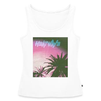 Chemise d’été HEATWAVE - Débardeur bio Premium Femme - blanc - Devant - AI Model Female 172 light (172cm)