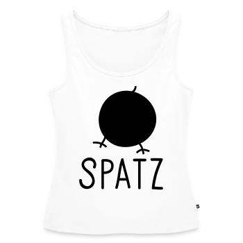 Spatz - Frauen Premium Organic Tank Top - Weiß - Vorne - AI Model Female 172 light (172cm)
