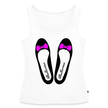 Ballerina 3 - Frauen Premium Organic Tank Top - Weiß - Vorne - AI Model Female 172 light (172cm)