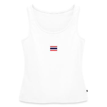 Muay Thai Tiger Thailand Kickboxing Martial Art - Women’s Premium Organic Tank top - white - Front - AI Model Female 172 light (172cm)
