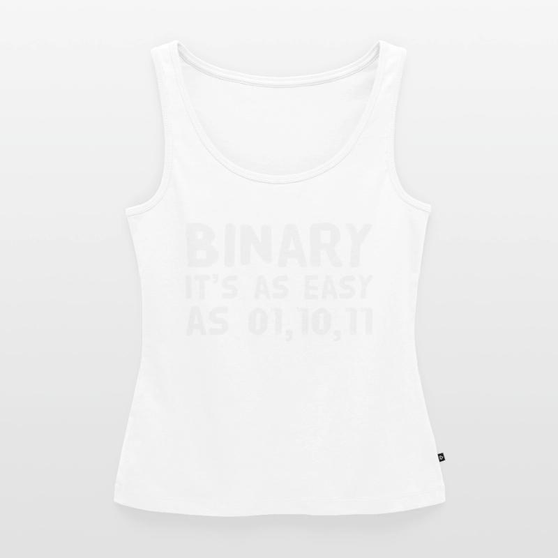 Computer scientist coder binary binary funny saying Women’s Premium Organic Tank top