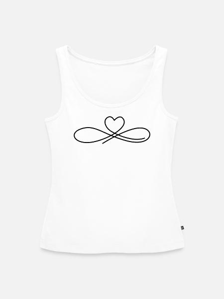 Herz Ornament - Frauen Premium Organic Tank Top - Weiß