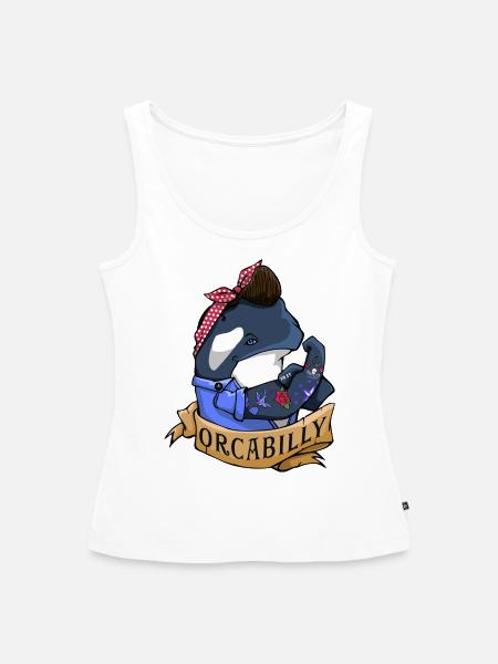 Orcabilly - Frauen Premium Organic Tank Top - Weiß