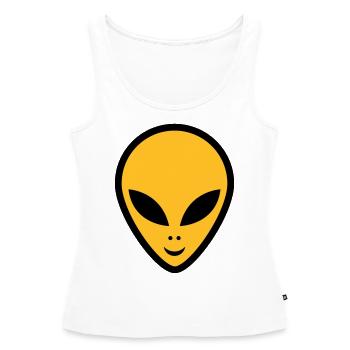 alien - Frauen Premium Organic Tank Top - Weiß - Vorne - AI Model Female 172 light (172cm)