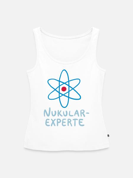 Nukular Experte - Frauen Premium Organic Tank Top - Weiß