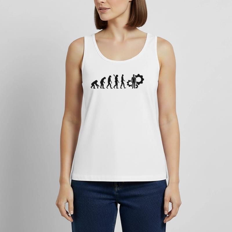 Evolution Techniker Technik b Frauen Premium Organic Tank Top