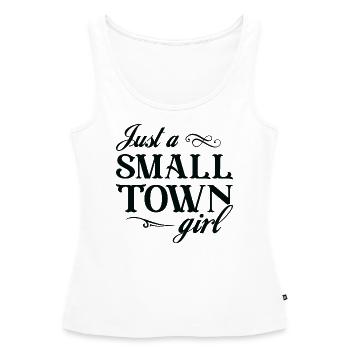 Nur ein kleines Stadtmädchen - Frauen Premium Organic Tank Top - Weiß - Vorne - AI Model Female 172 light (172cm)