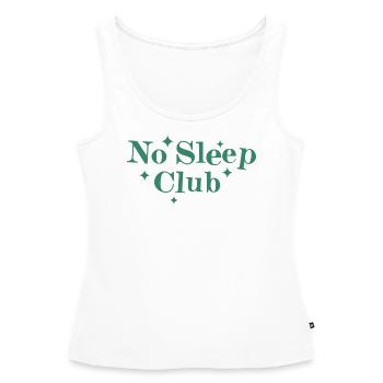 Pas de club de sommeil - Débardeur bio Premium Femme - blanc - Devant - AI Model Female 172 light (172cm)