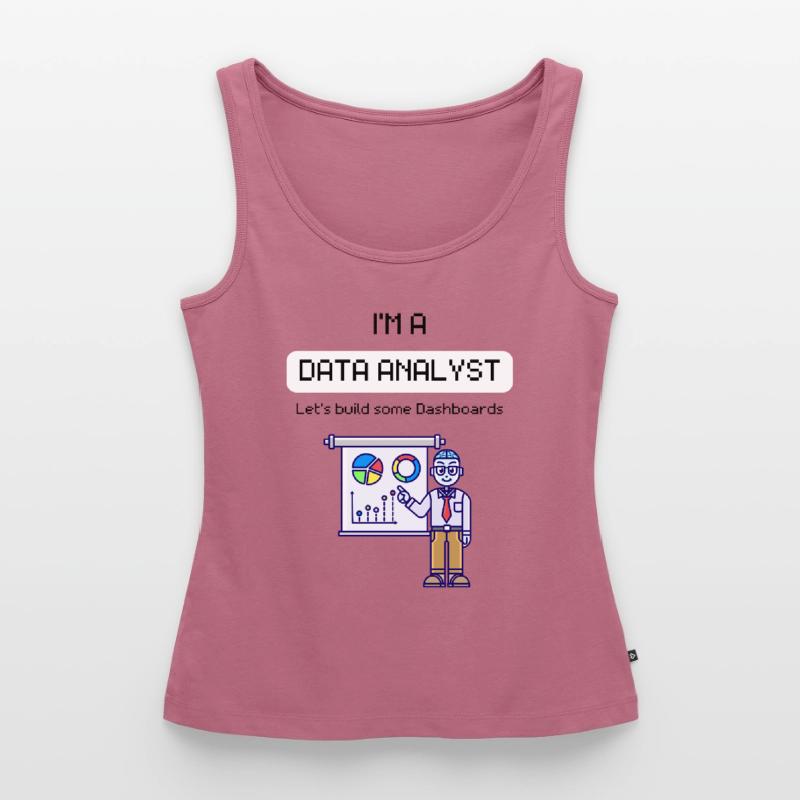 Data Analyst Engineer Power BI SQL Daten KI Coder Frauen Premium Organic Tank Top