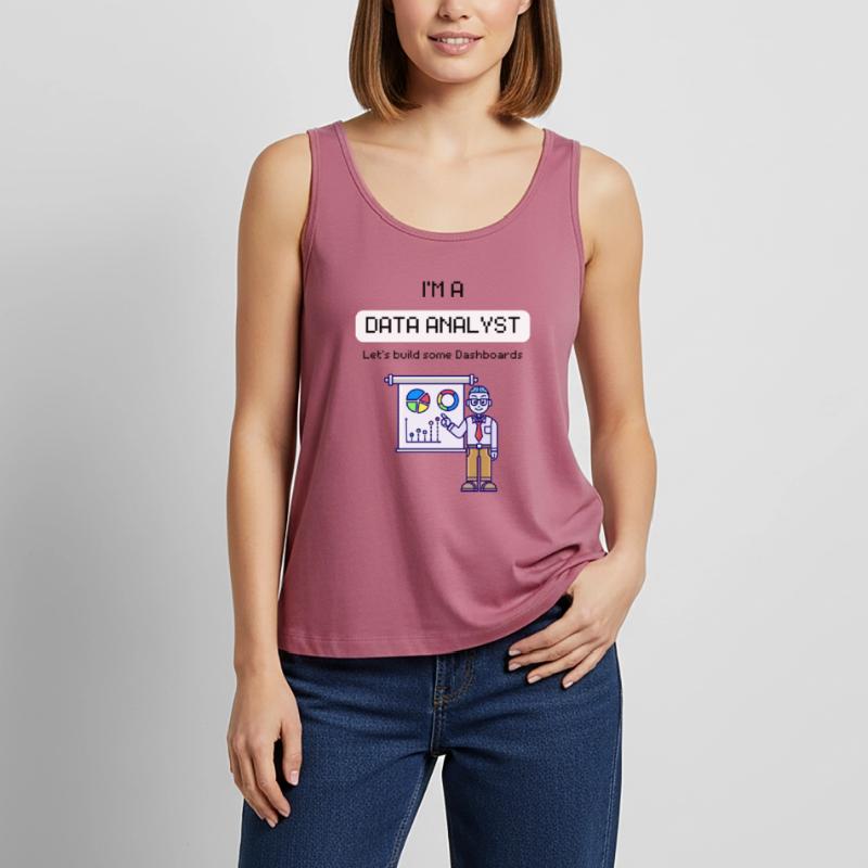 Data Analyst Engineer Power BI SQL Daten KI Coder Frauen Premium Organic Tank Top