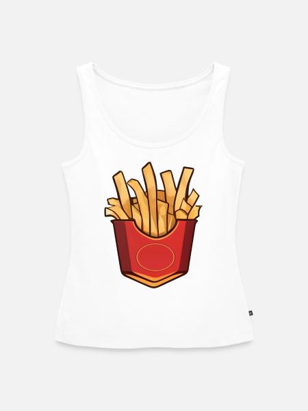 POMMES - Frauen Premium Organic Tank Top - Weiß