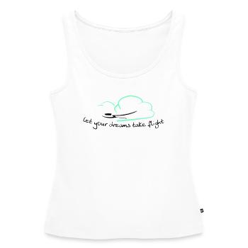 Glider Gliding Gliding Gliding Glider - Women’s Premium Organic Tank top - white - Front - AI Model Female 172 light (172cm)