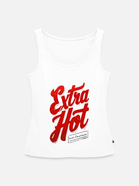 Extra Hot - Frauen Premium Organic Tank Top - Weiß