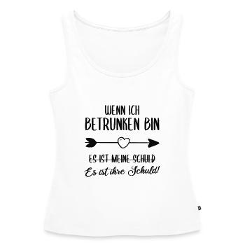 Freundin Betrunken Frauenabend Spruch Geschenk - Frauen Premium Organic Tank Top - Weiß - Vorne - AI Model Female 172 light (172cm)