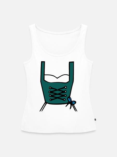 Dirndl - Frauen Premium Organic Tank Top - Weiß