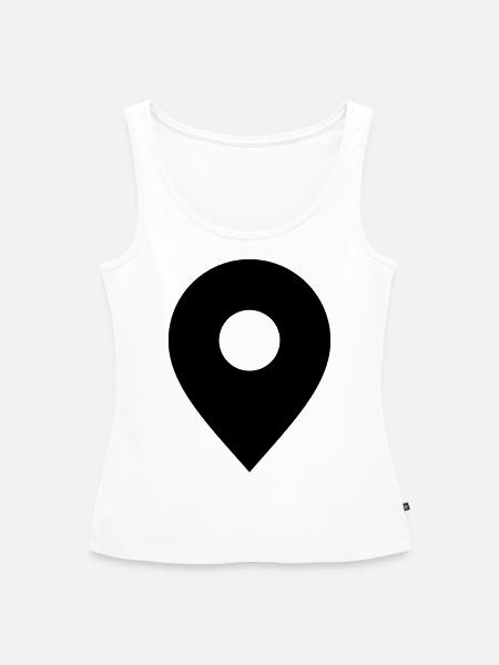 here - Frauen Premium Organic Tank Top - Weiß