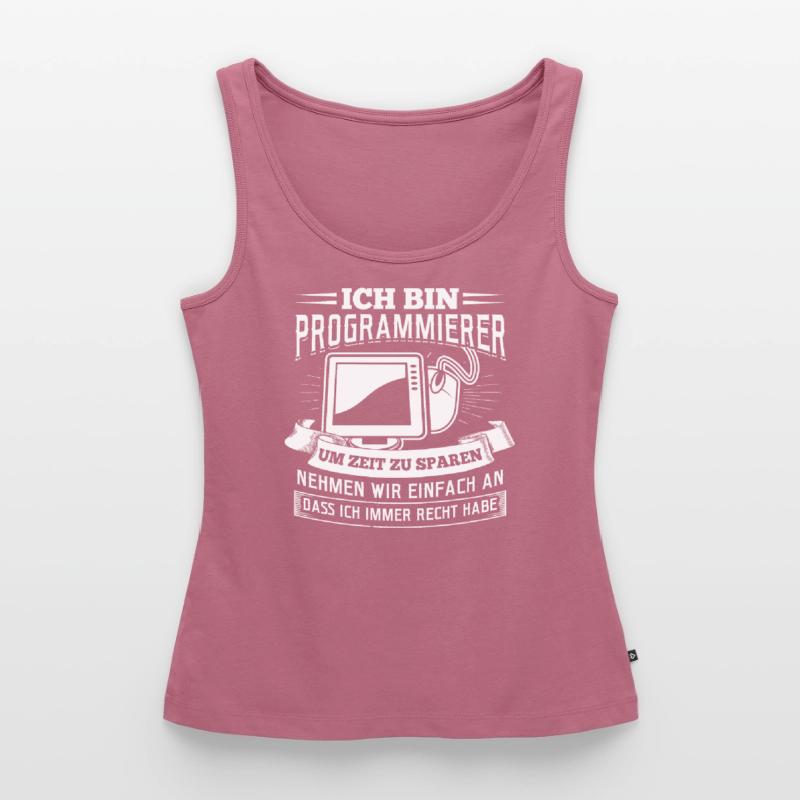 Ich bin Programmierer Coding Linux Nerd Frauen Premium Organic Tank Top