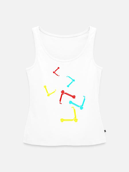E-roller Icon - Frauen Premium Organic Tank Top - Weiß