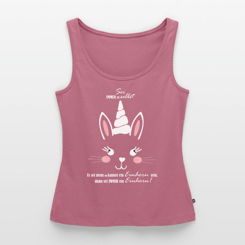 Hase oder Einhorn, oder ein Mischling -Unicorn Frauen Premium Organic Tank Top