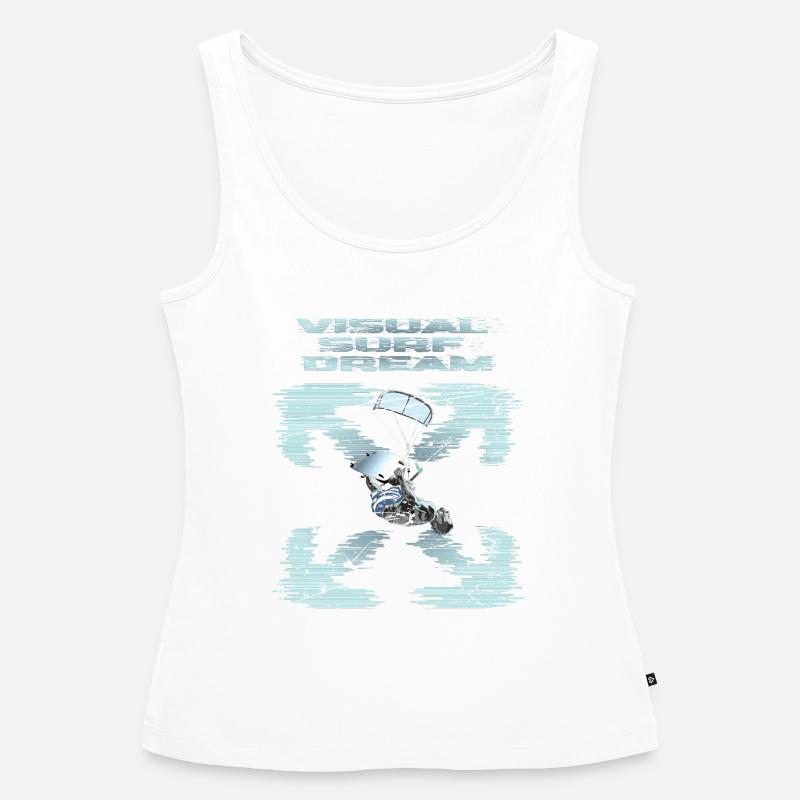 Visual Kitesurfing Dream - Women’s Premium Organic Tank top - white