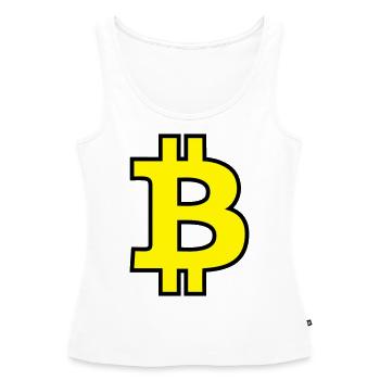 Bitcoin Satoshi Nakamoto - Frauen Premium Organic Tank Top - Weiß - Vorne - AI Model Female 172 light (172cm)