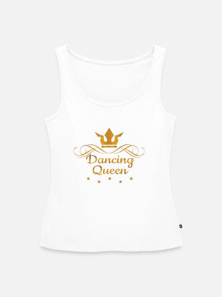 Dancing Queen - Frauen Premium Organic Tank Top - Weiß